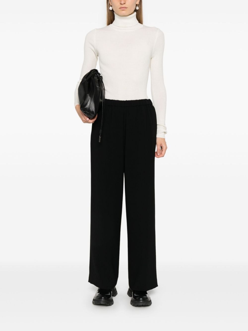 crepe elasticated trousers - 2