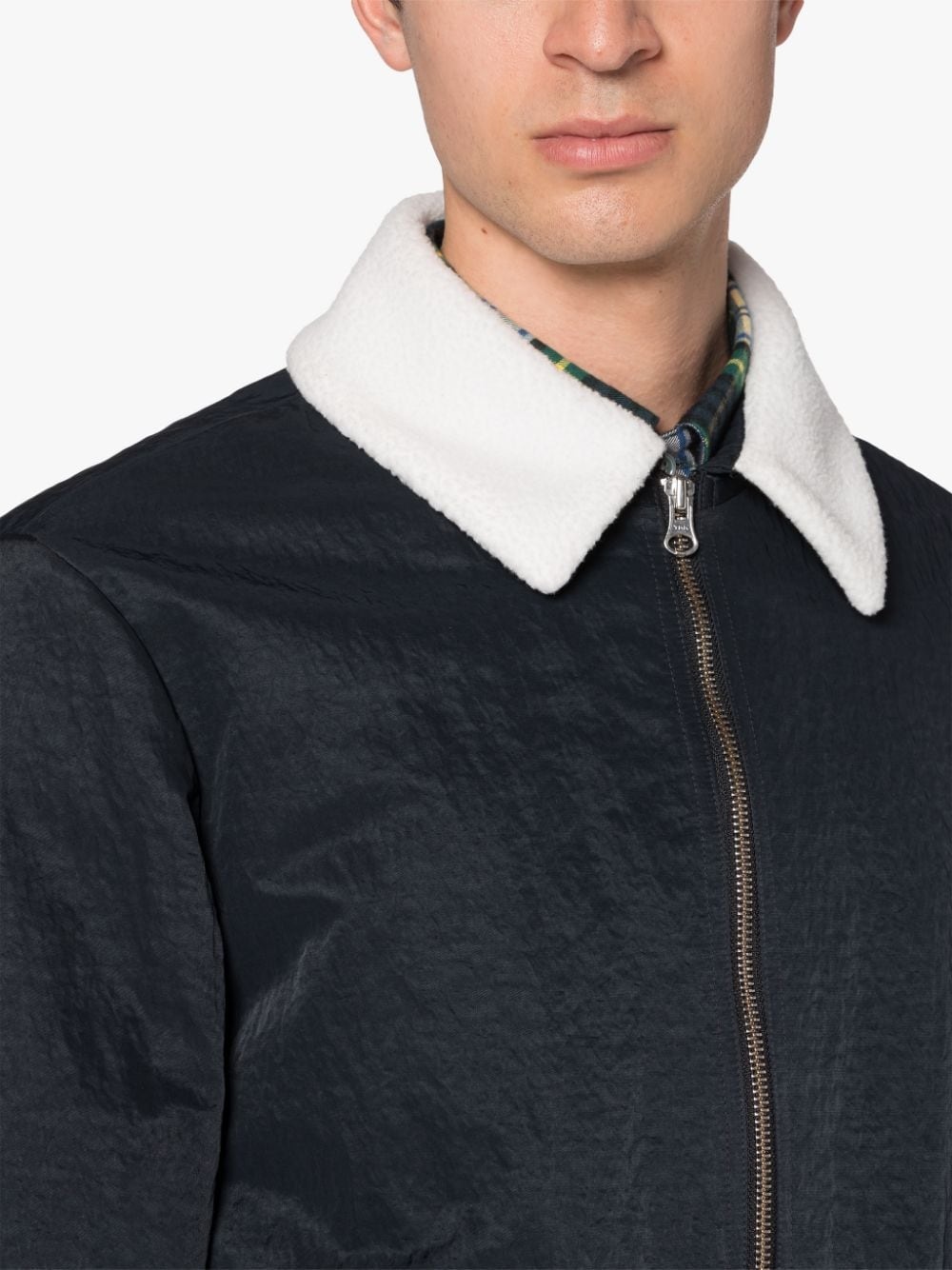 AIRMAN NAVY GREEN NYLON JACKET - 5