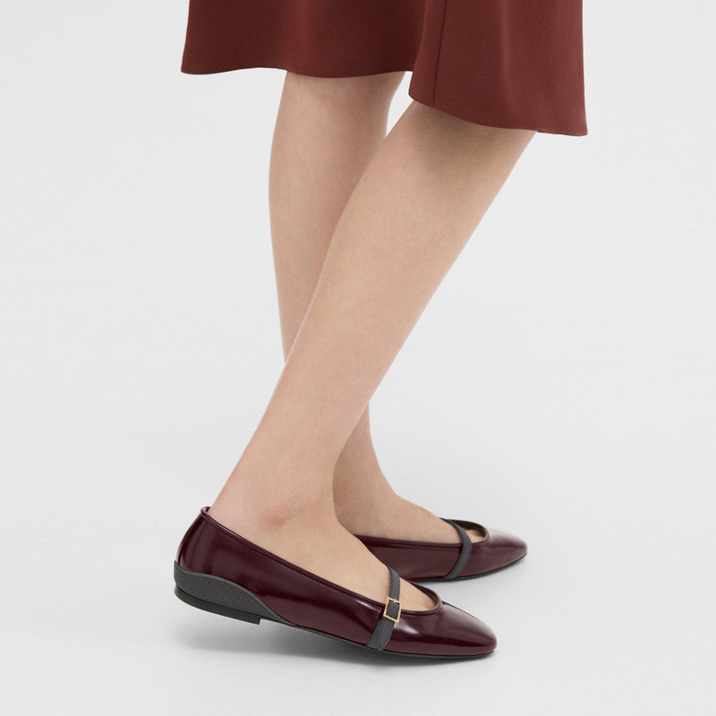 Theory Leather Ballerina Flat outlook