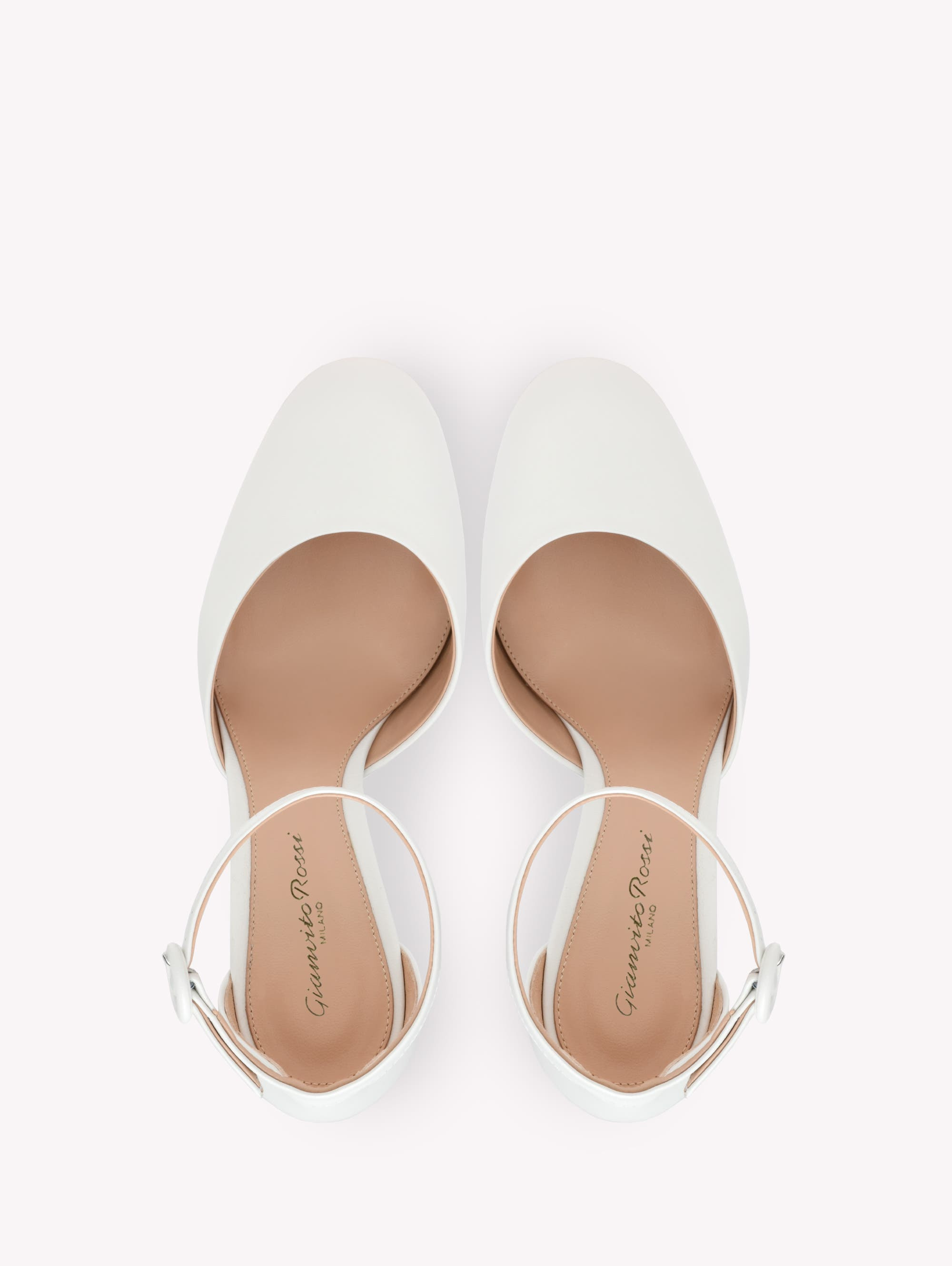Gianvito Rossi Holly D'Orsay Slingback in White Nappa at Nordstrom - 3