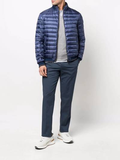 Herno high-neck zip-up quilted jacket outlook