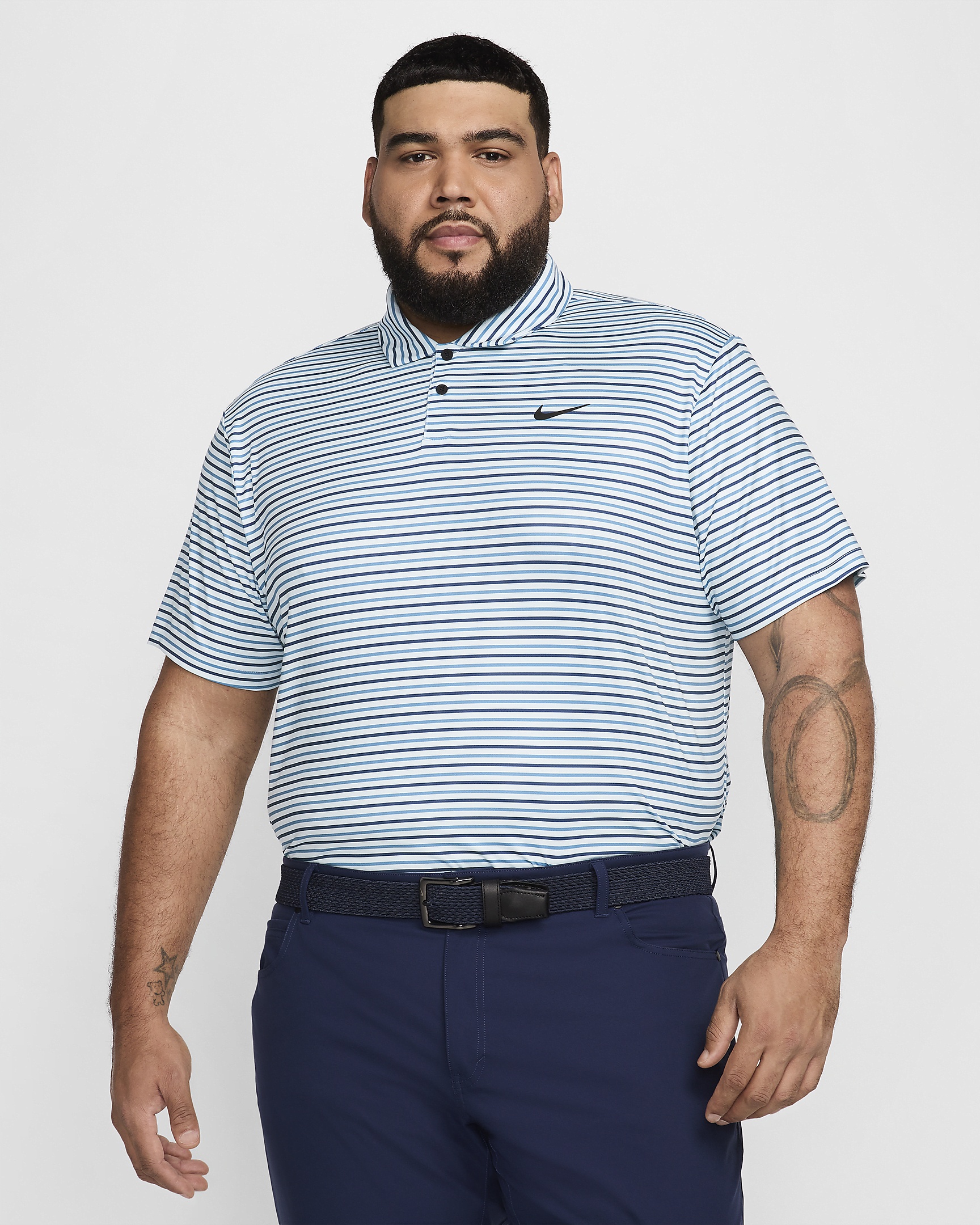 Nike Tour Men's Dri-FIT Striped Golf Polo - 7