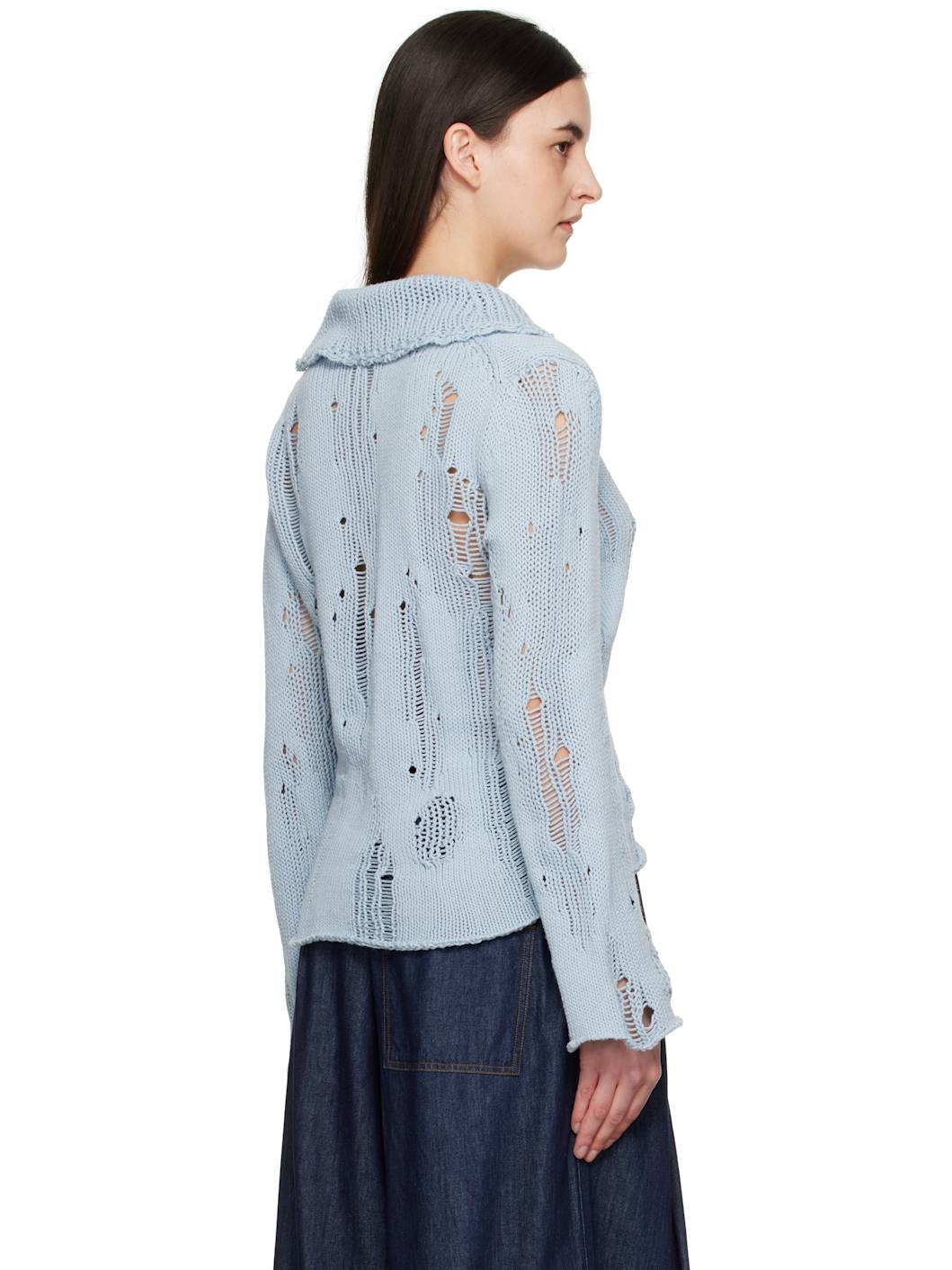 Blue Natural Cord Polo - 3