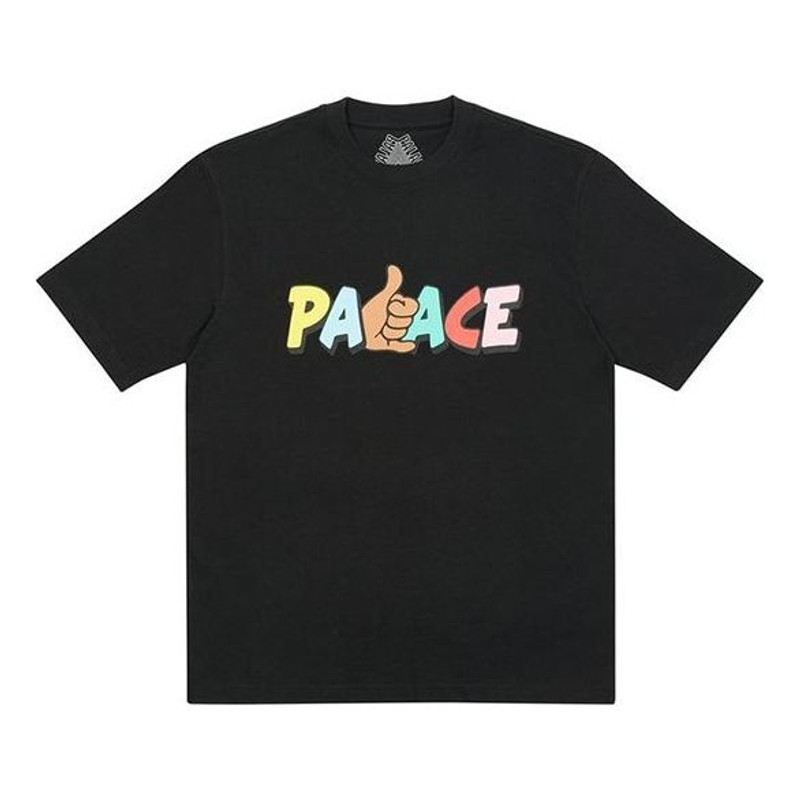 PALACE Shitfaced Shaka Round Neck Short Sleeve Black T-Shirt P19TS144 - 1