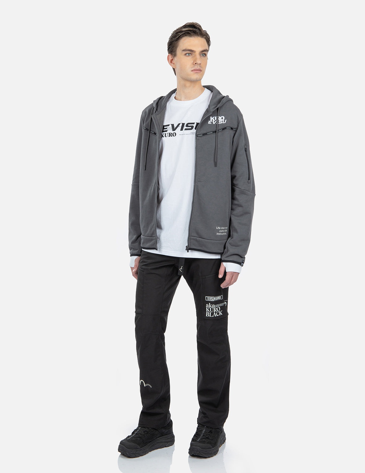 Contrast Taping Reversible Zip  Hoodie - 4