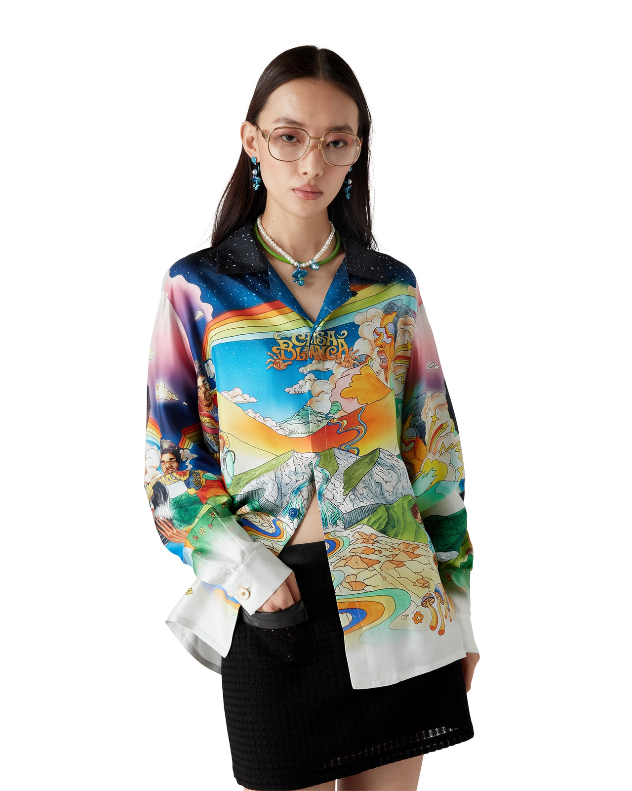 La Musique Silk Shirt | Casablanca Paris - 4