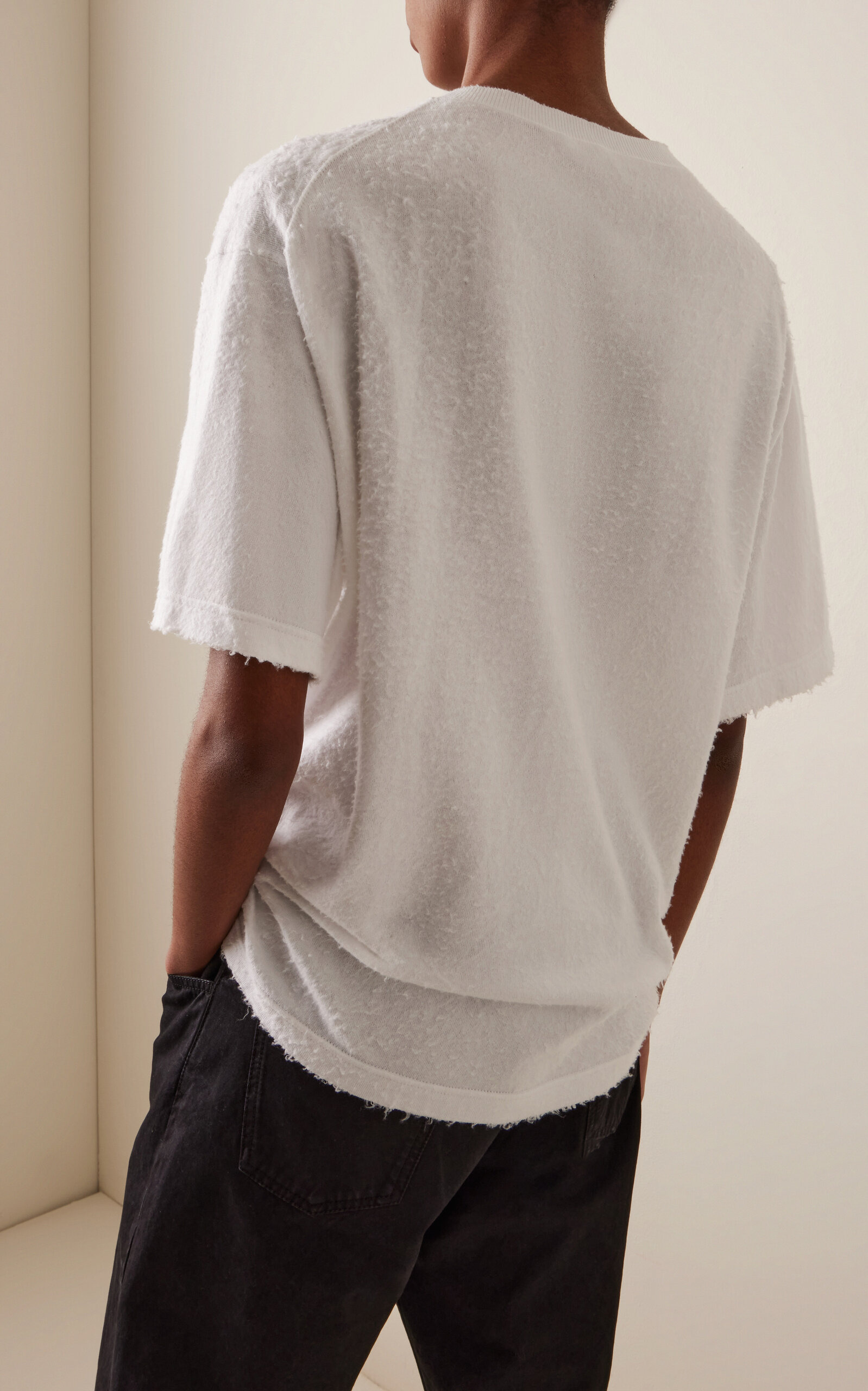 Kaddy Cotton Fleece T-Shirt white - 4