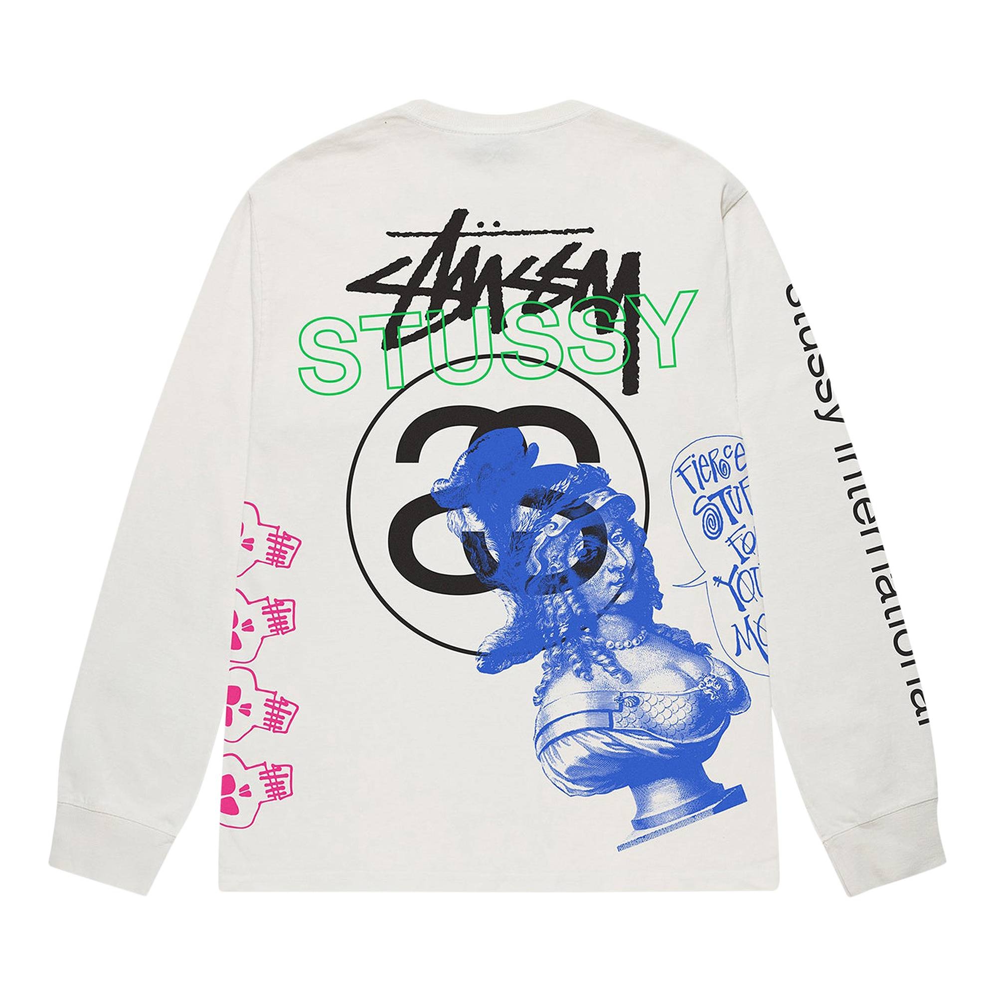 Stussy Test Strike Pigment Dyed Long-Sleeve Tee 'Natural' - 2