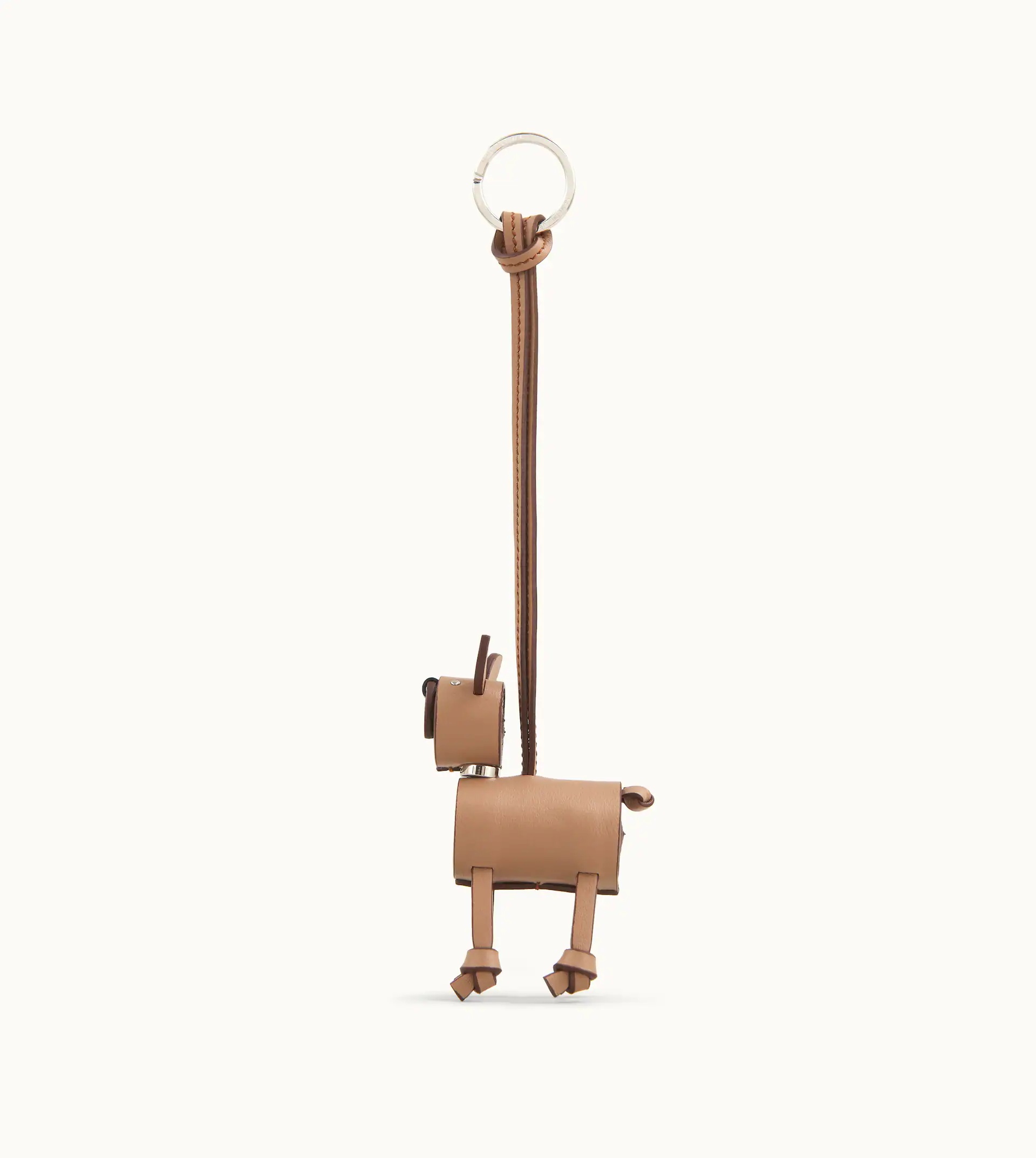 KEY HOLDER IN LEATHER - BROWN - 1
