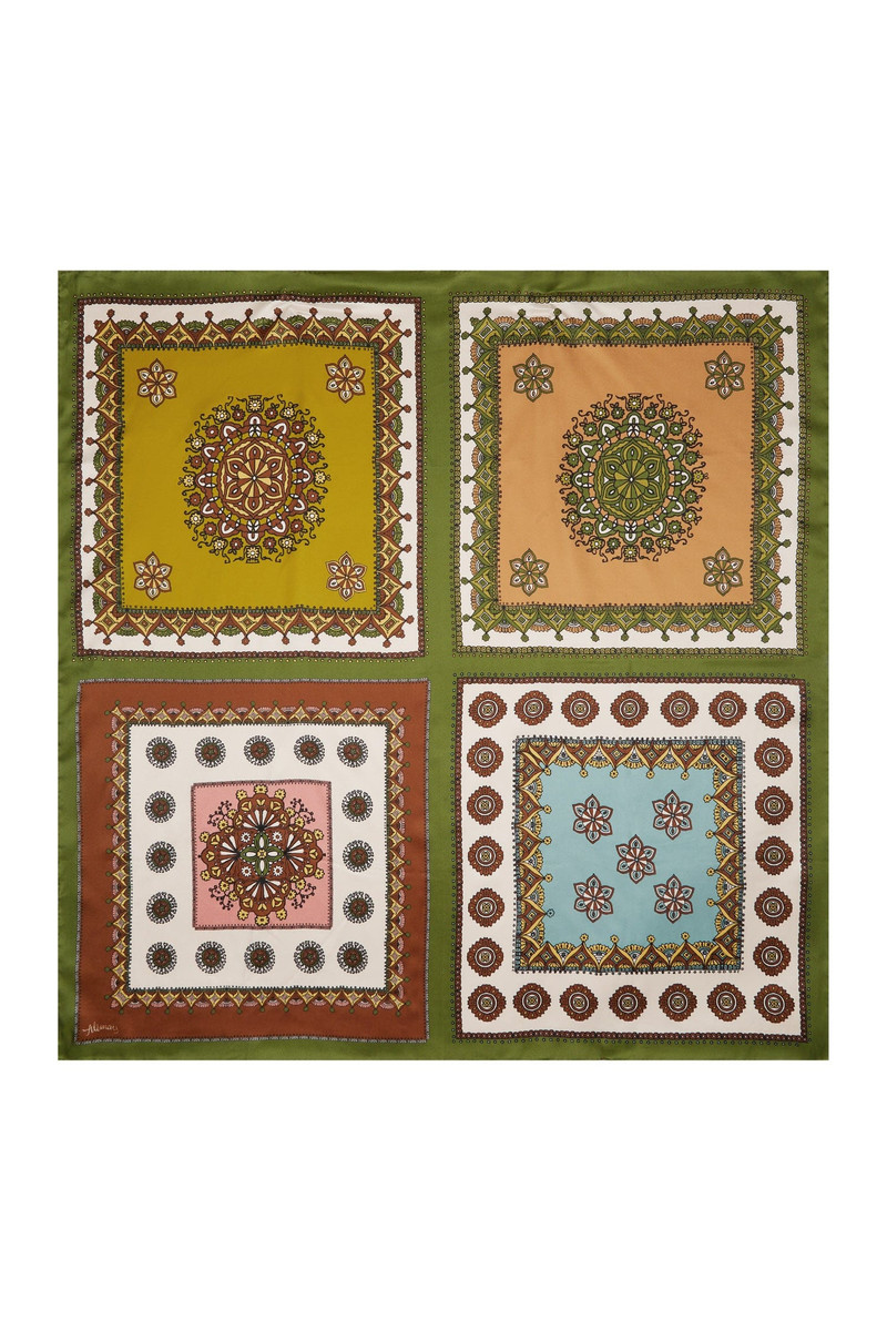 Contina Tiles Silk Scarf 1