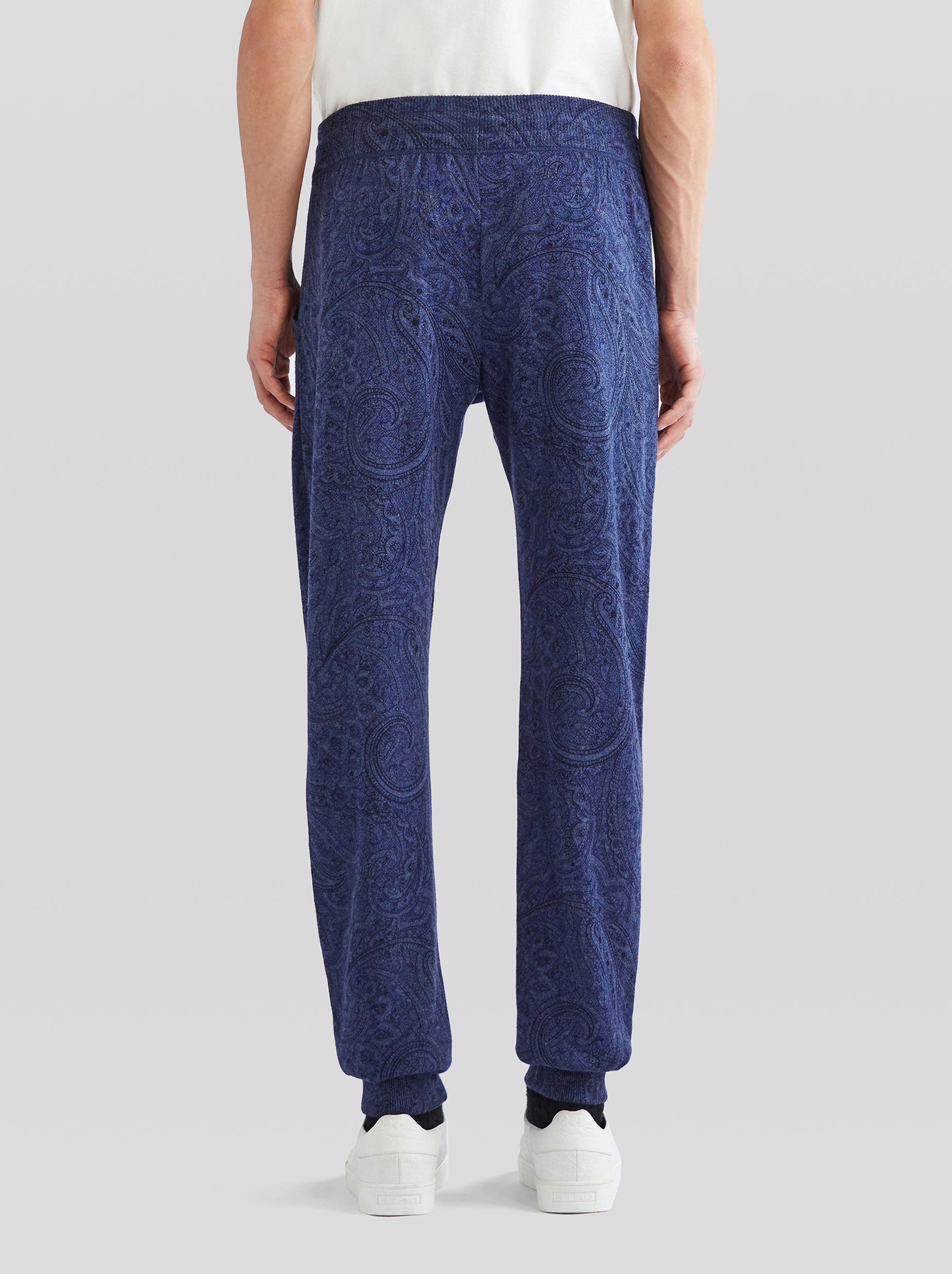 CASHMERE TROUSERS WITH PAISLEY PRINT - 4