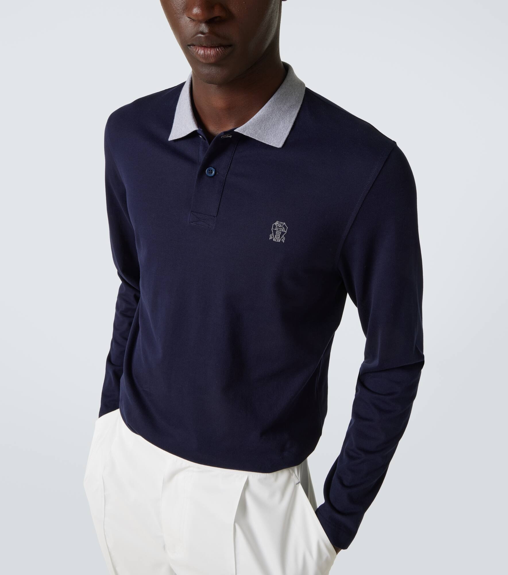 Cotton polo sweater - 5