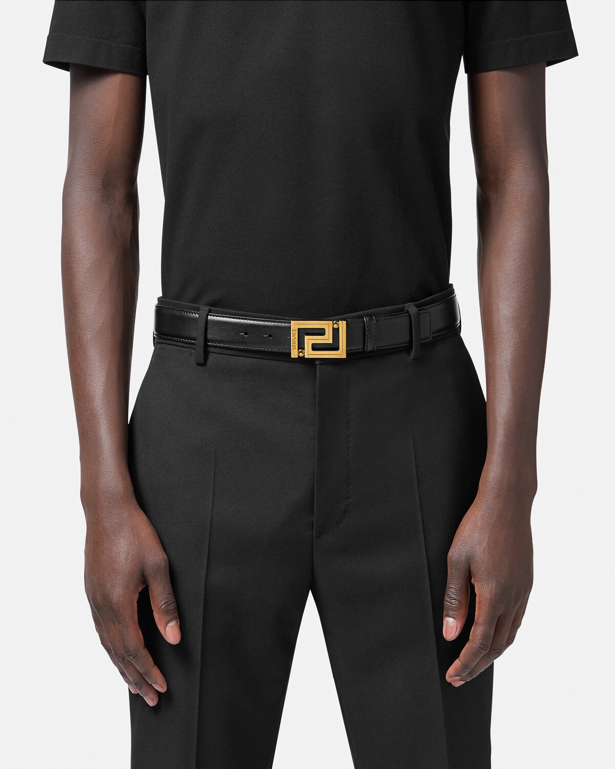 Greca Leather Belt 3 cm - 3