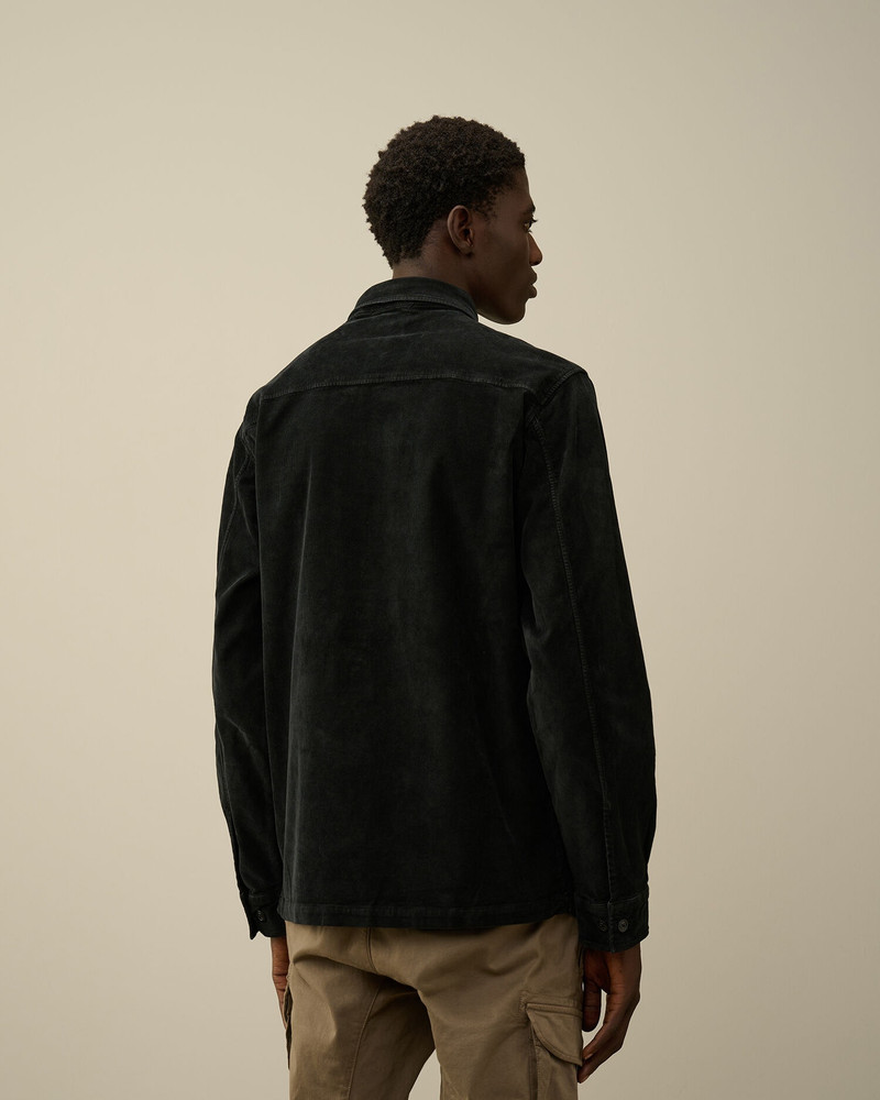 Corduroy Lens Buttoned Shirt 3