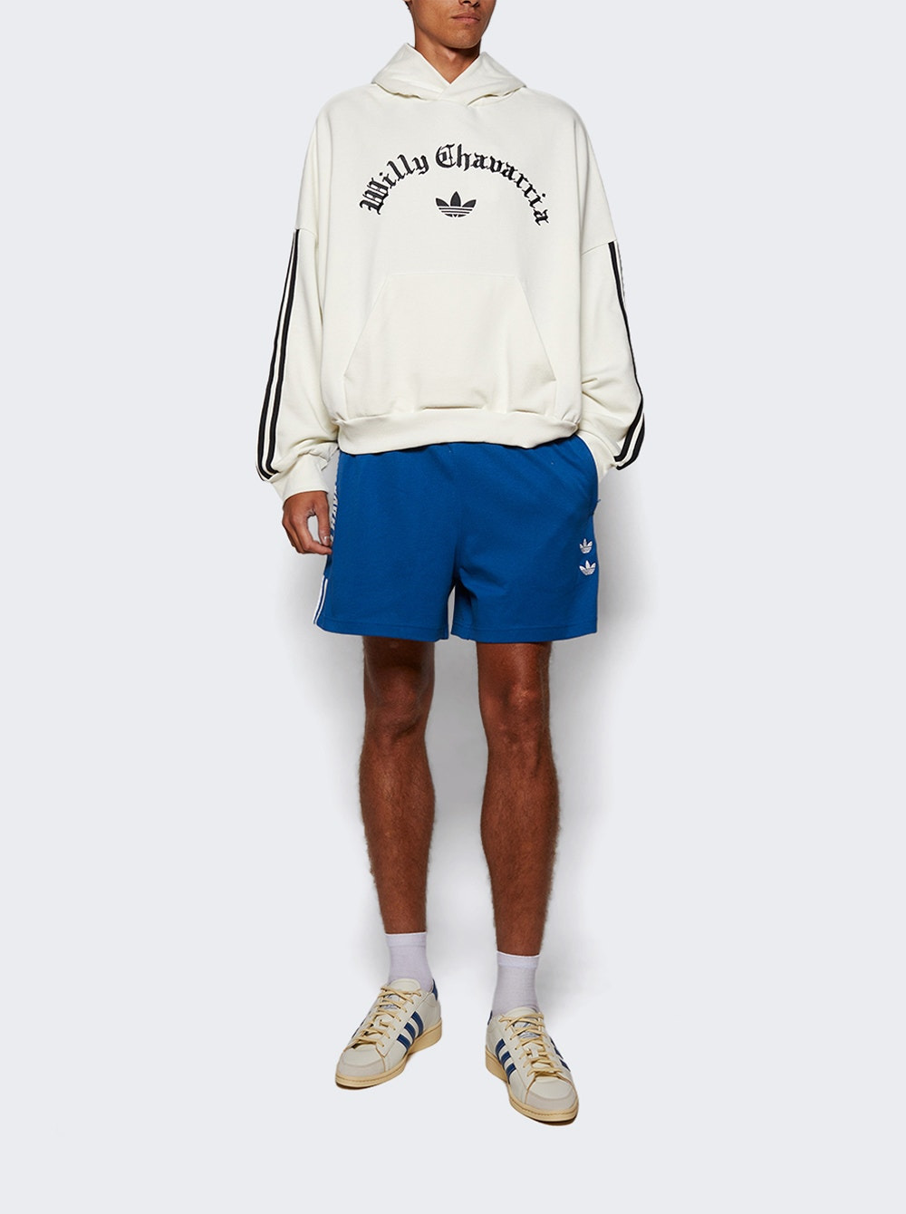 X Willy Chavarria Jabbar Dress Sneakers White And Marine Blue - 3
