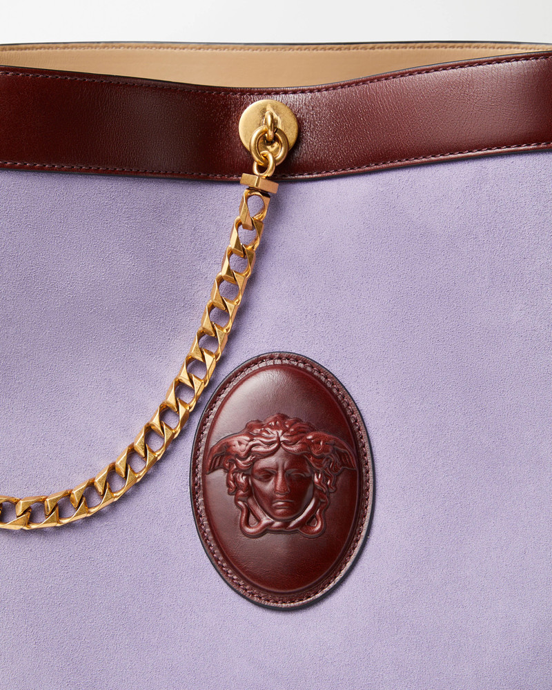 Pivot Small Suede Bucket Bag 4