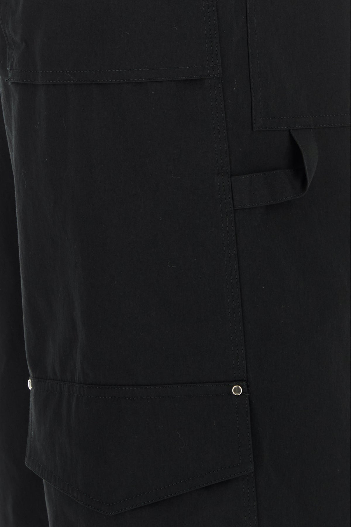 Black cotton cargo pant - 5