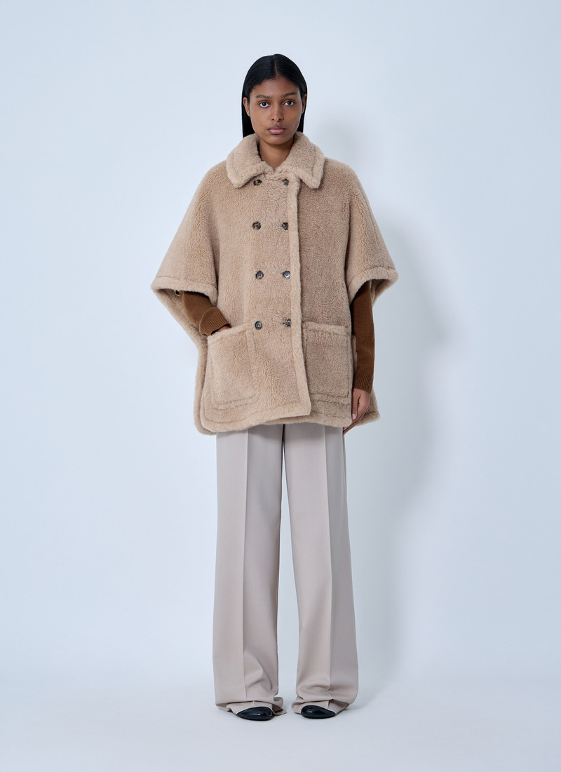Max Mara Shearling Cape outlook