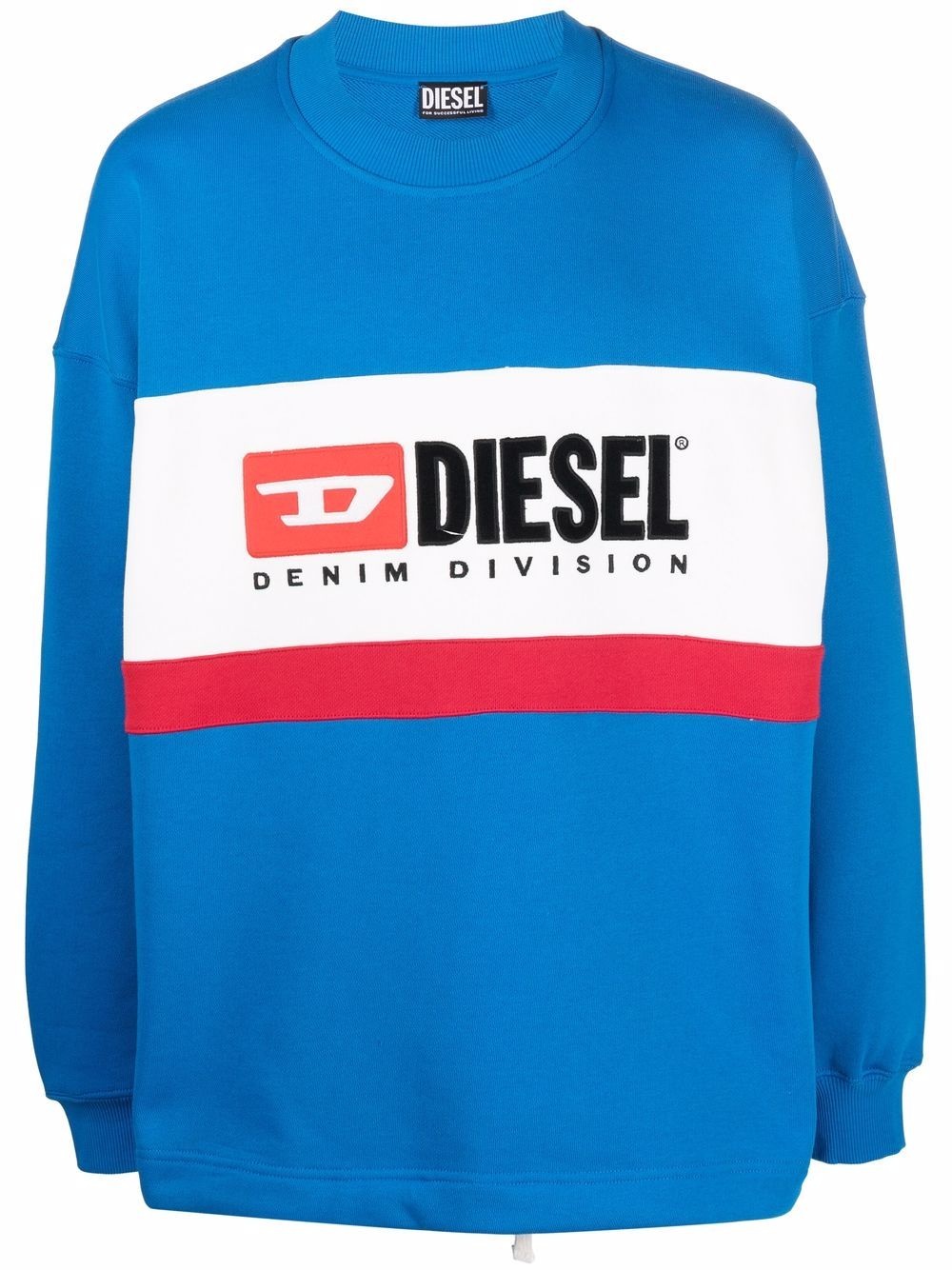 logo-print crew neck sweatshirt - 1