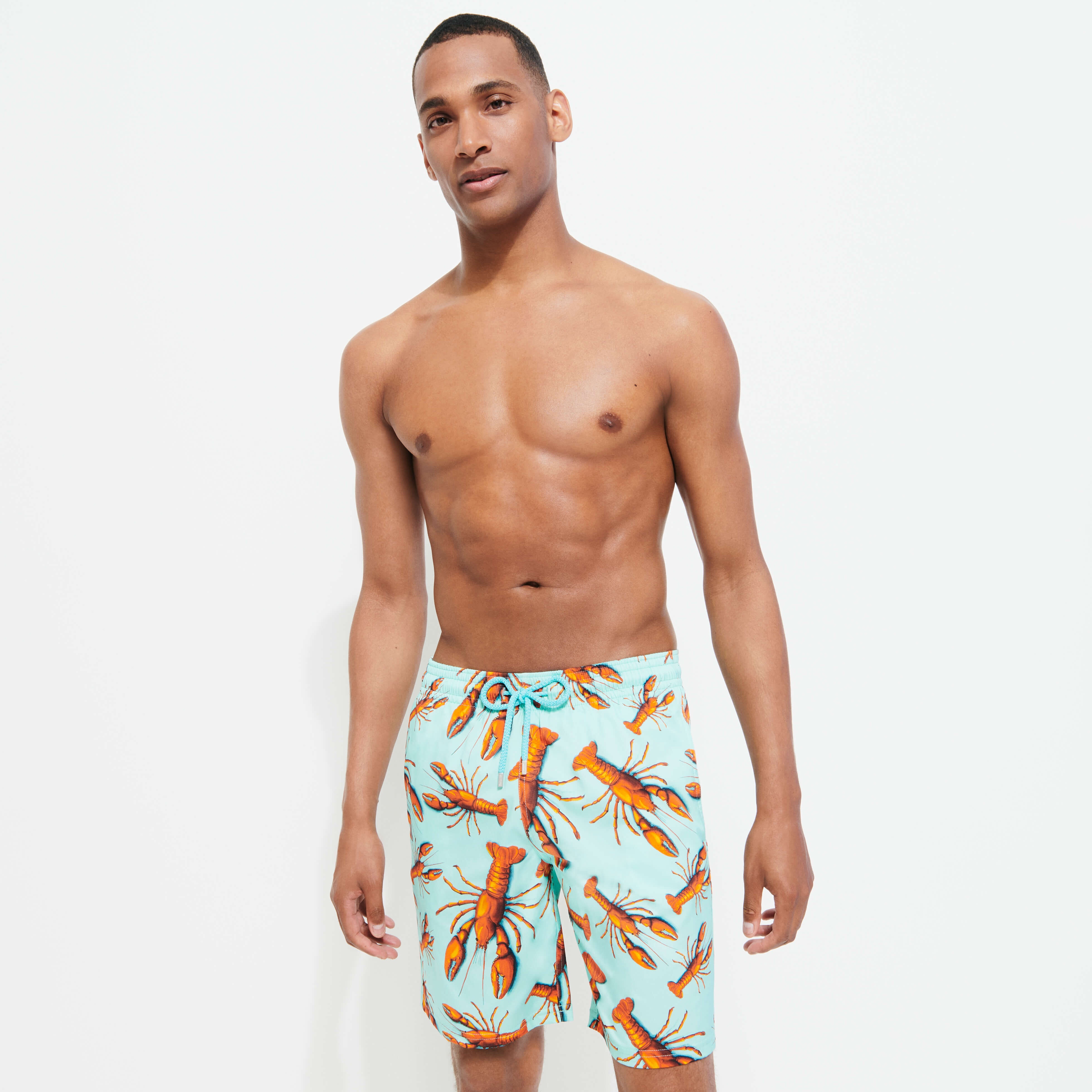 Men Long Swim Trunks Lobster - 3