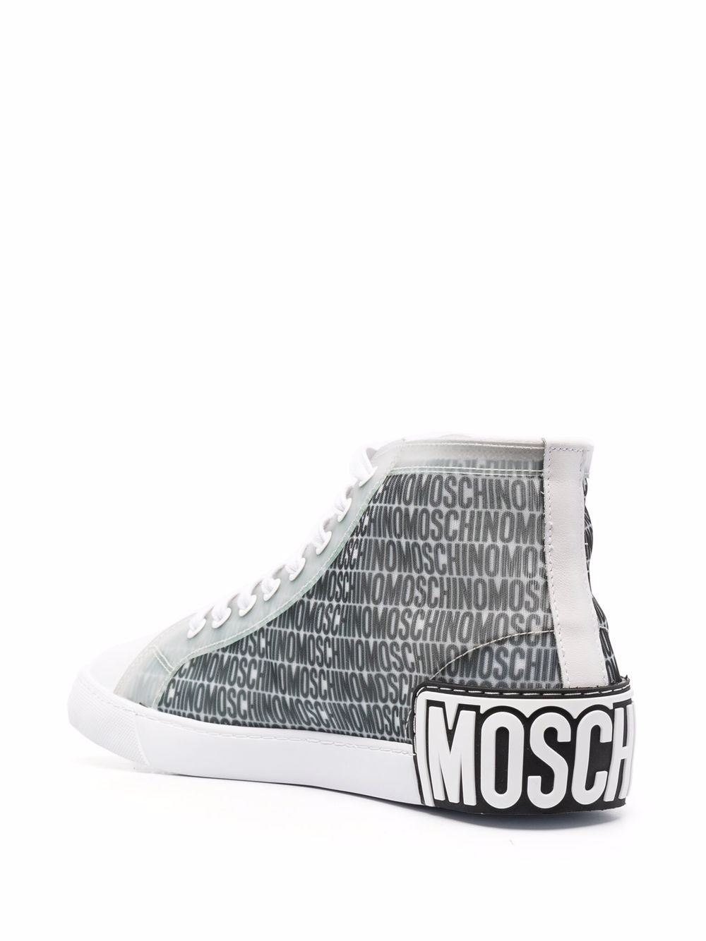 logo-print lace-up sneakers - 3