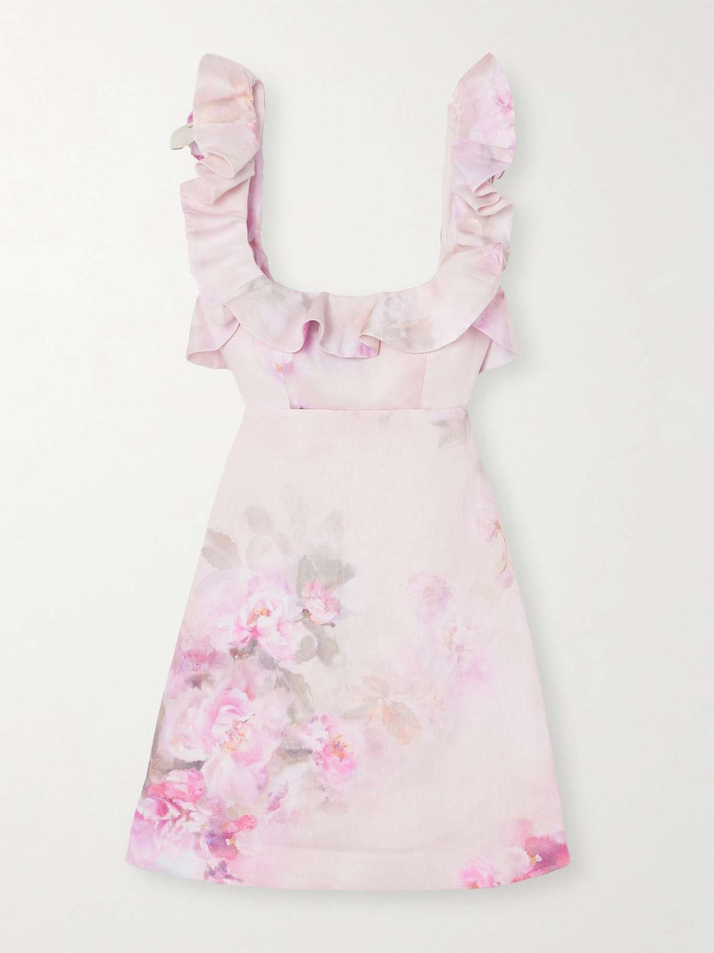 chinese dress ladies Zimmermann Illustration Buttoned Mini main image 1