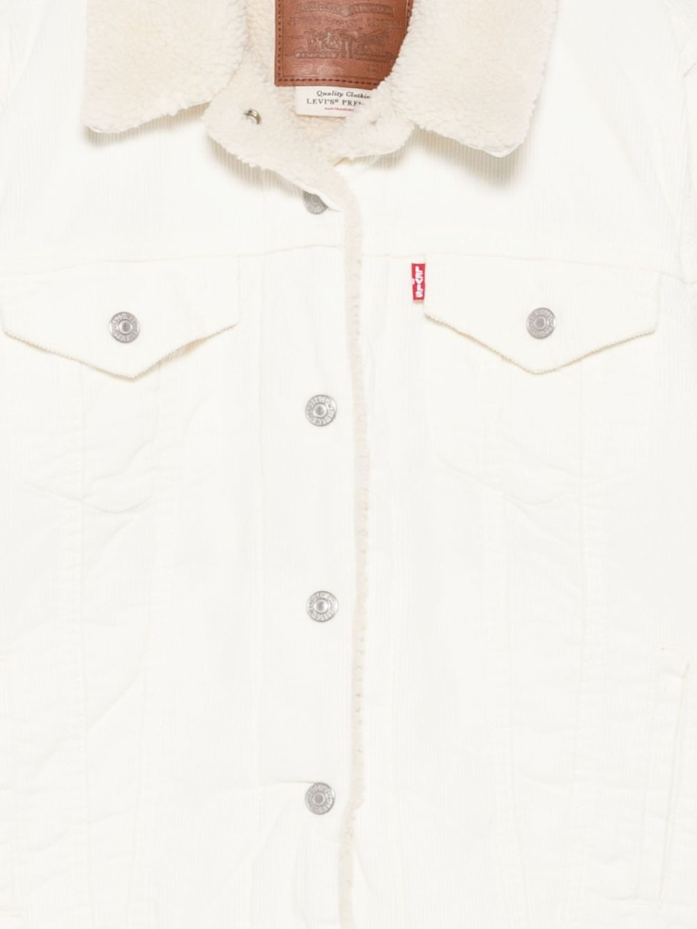 corduroy sherpa-collar jacket - 3
