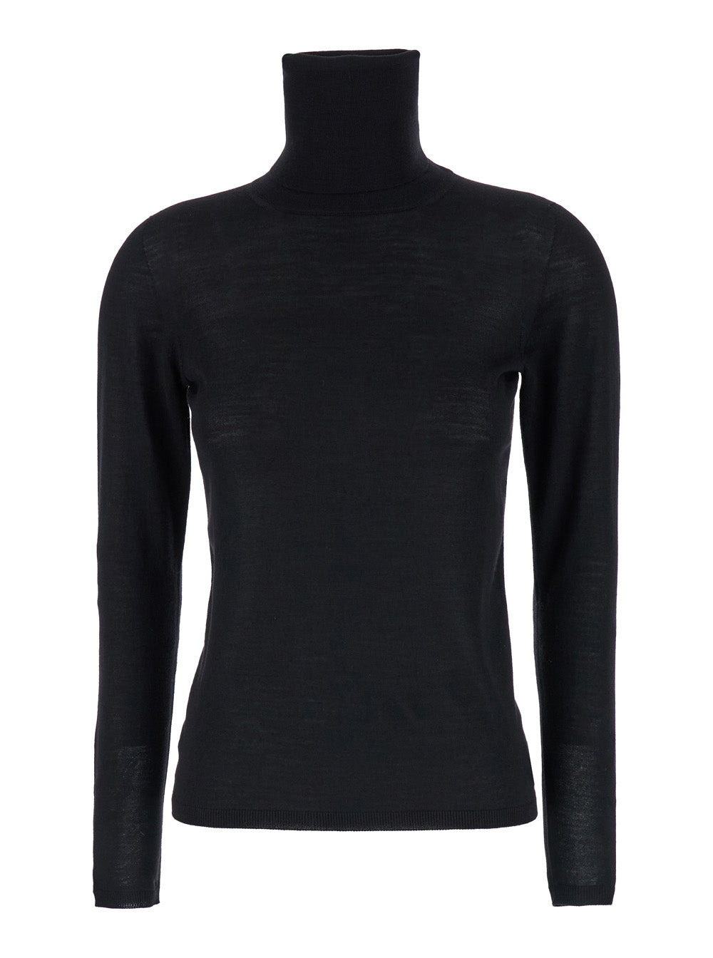 Max Mara Women Black High Neck Sweater In Wool Woman - 1