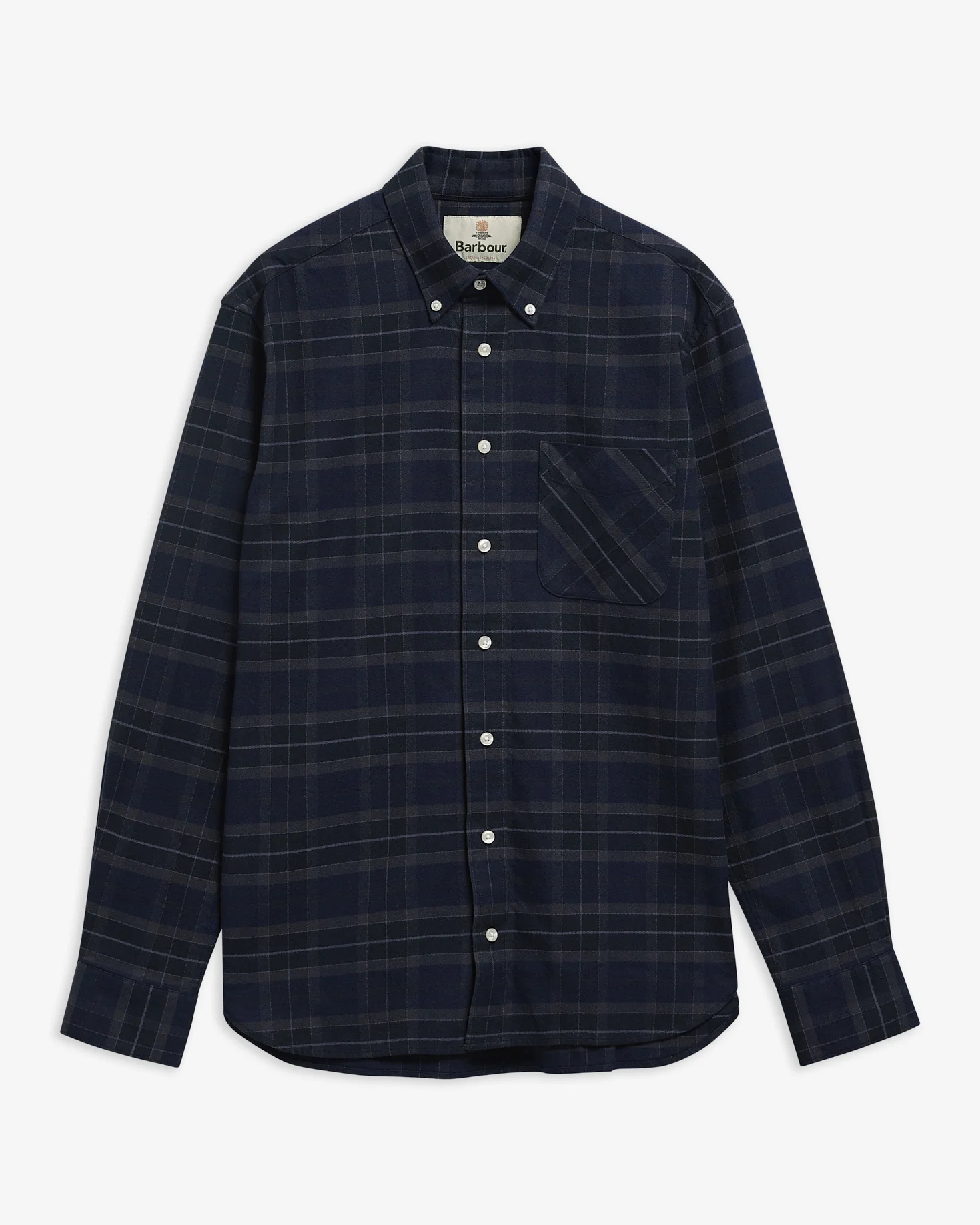 Mineral Tartan Authentic-Fit Long-Sleeved Shirt - 1