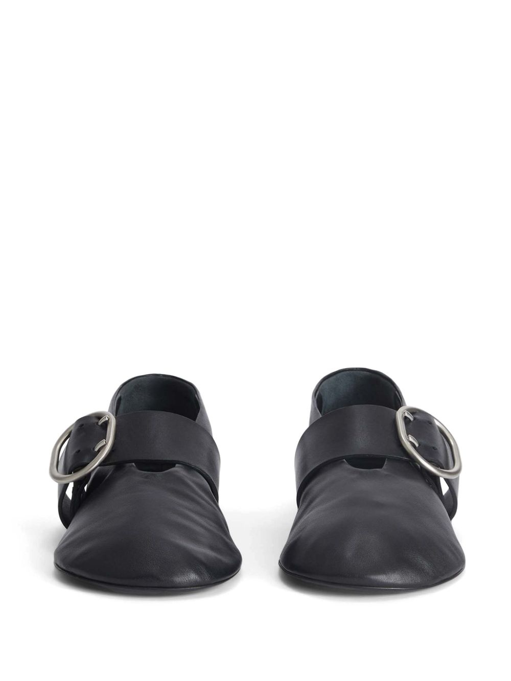 leather ballerina shoes - 5