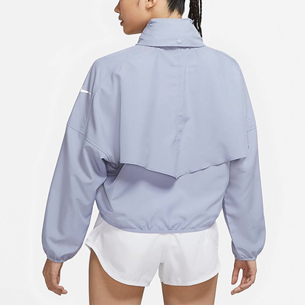 (WMNS) Nike Sports Training Running Casual Hooded Jacket Light Blue DD6463-519 - 3