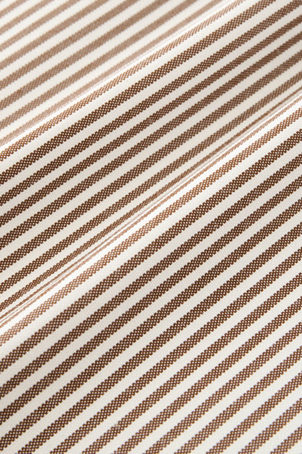 Studio Nicholson x Beams+ Lisa Oxford Shirt - Brown/White Stripe - 3