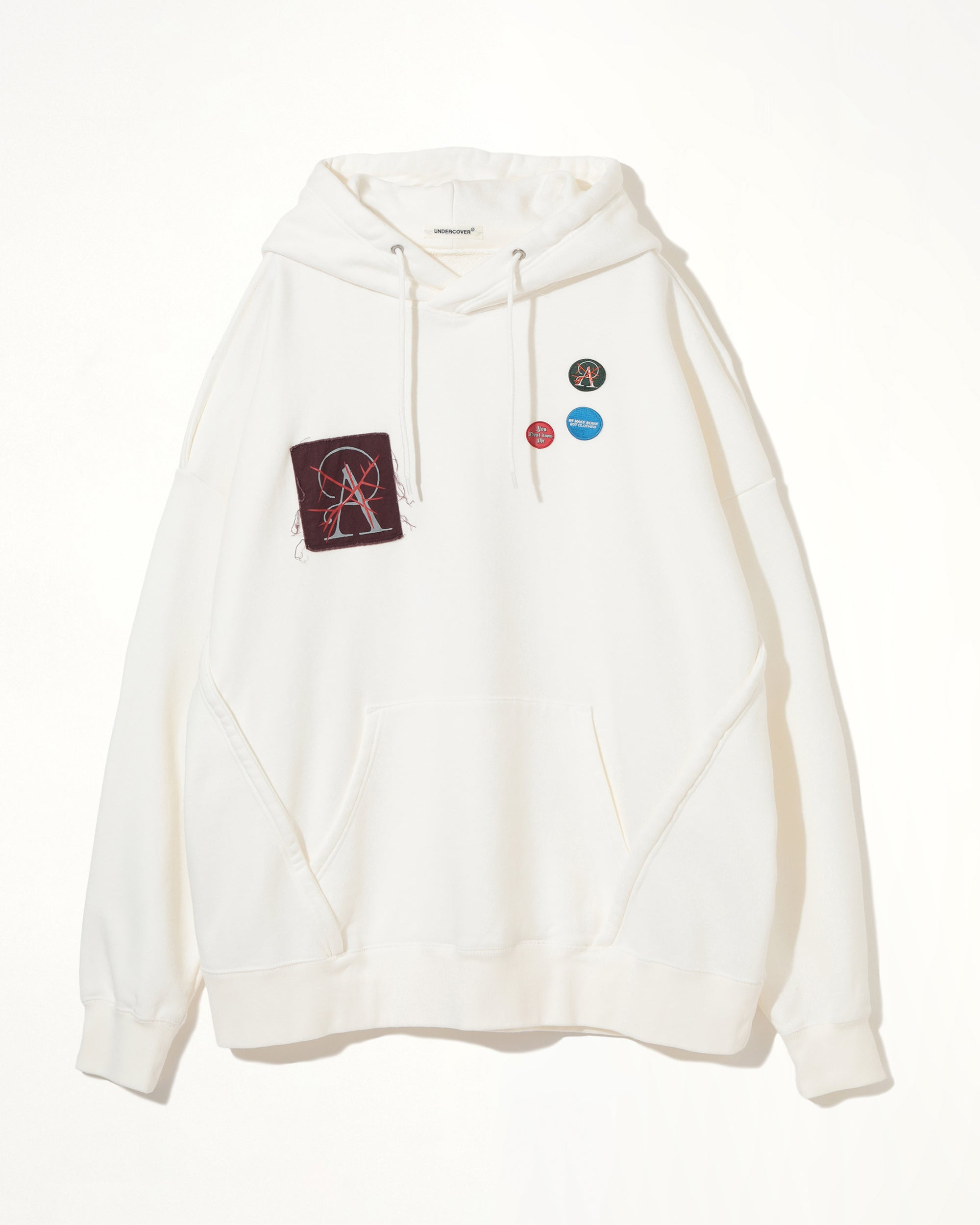 Patches Hoodie in White - 2