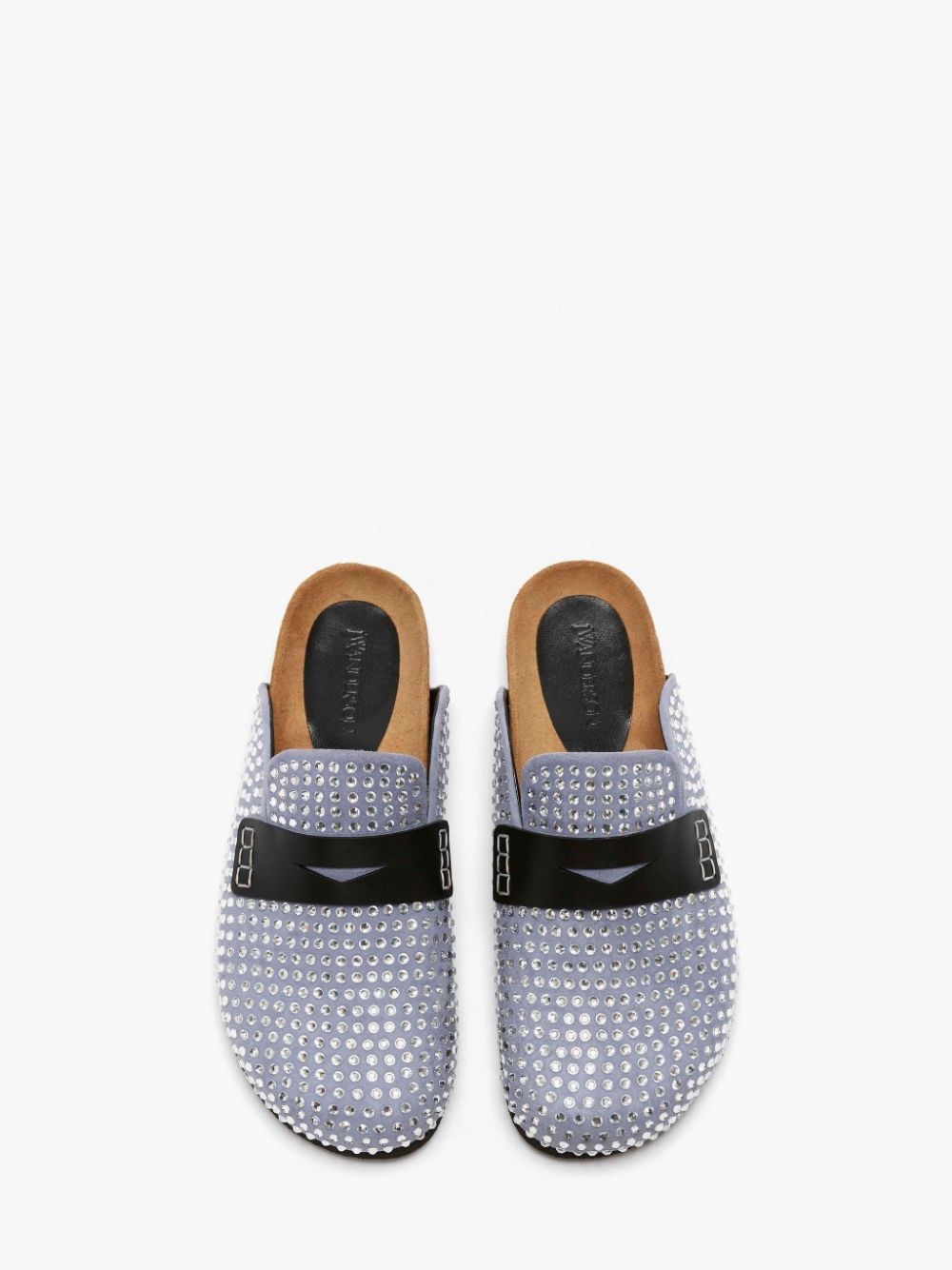 CRYSTAL LOAFER MULES - 4