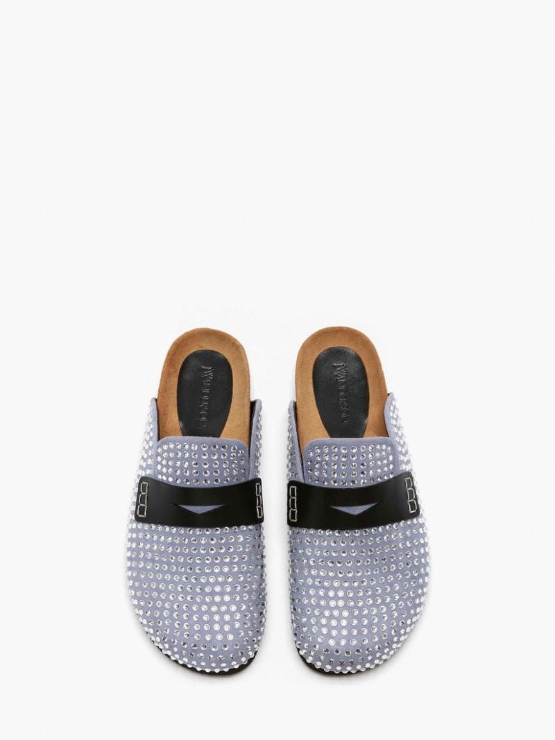 CRYSTAL LOAFER MULES 4