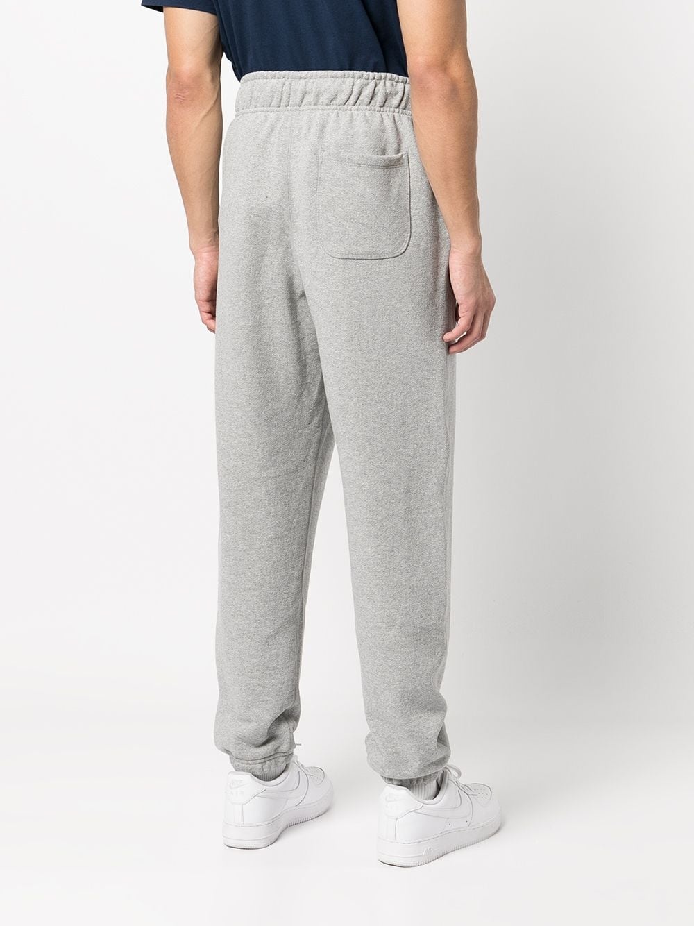 drawstring cotton track pants - 4