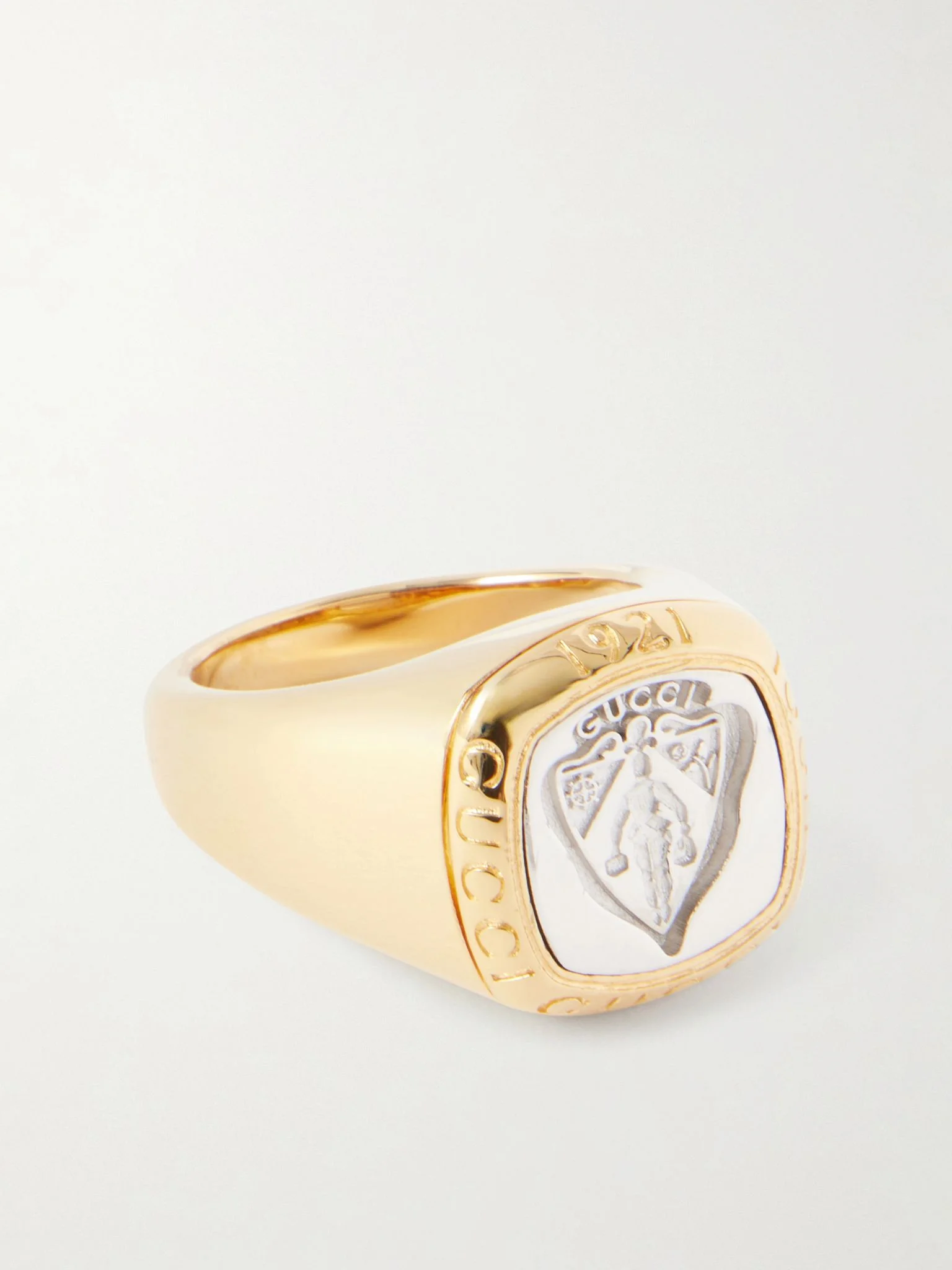 Crest Gold- and Silver-Tone Signet Ring Gold - 1