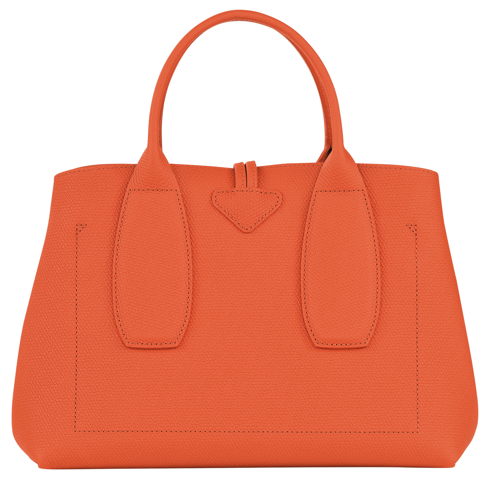 Longchamp Roseau M Handbag Orange - Leather | REVERSIBLE 