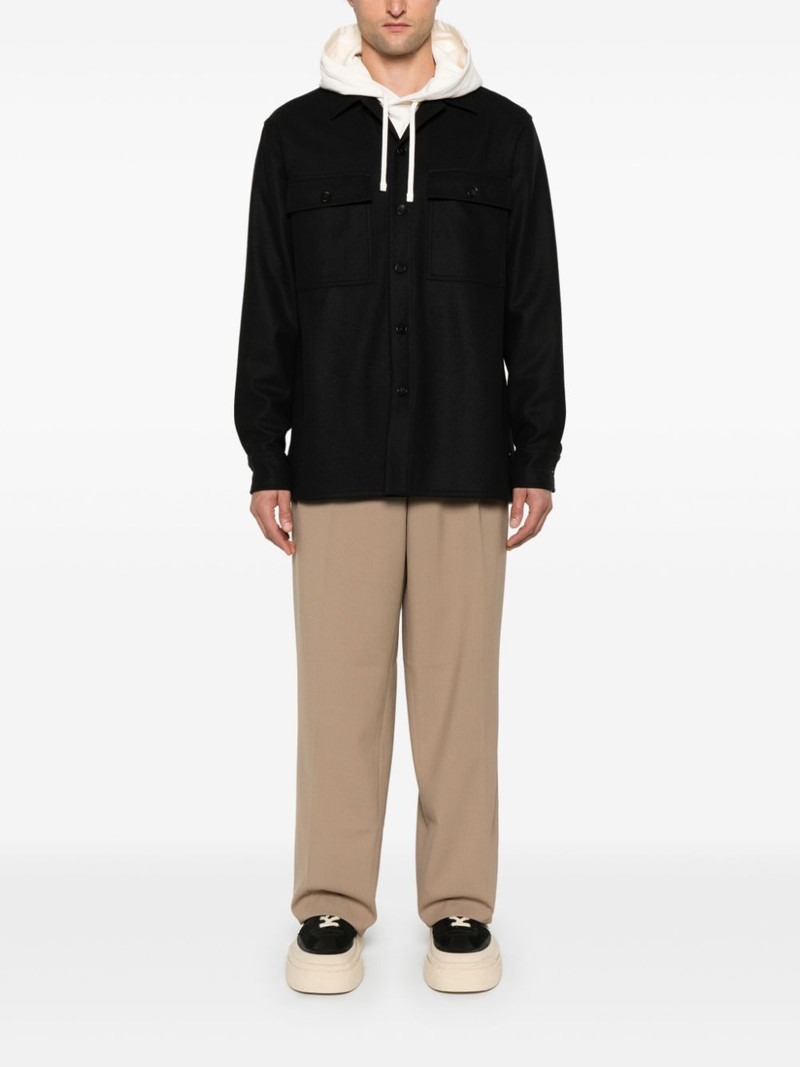 Jil Sander + virgin-wool shirt outlook