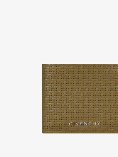 Givenchy GIVENCHY WALLET IN BRAIDED-EFFECT LEATHER outlook