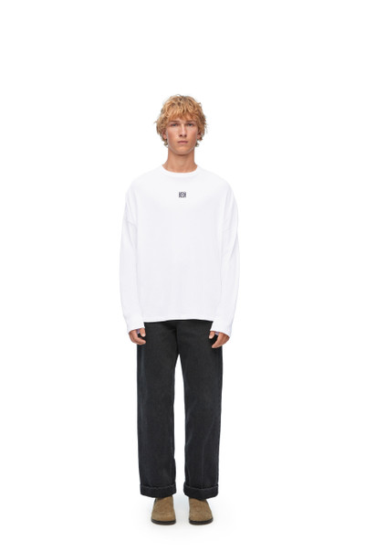 Loewe Oversized fit long sleeve T-shirt in cotton outlook