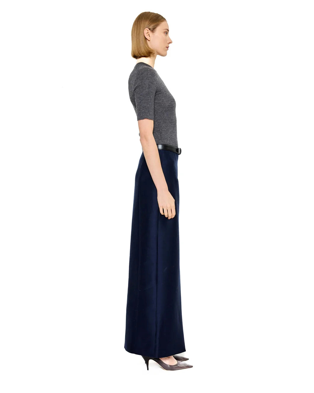 BELSIZE RIBBED ORGANIC CASHMERE SWEATER - 3