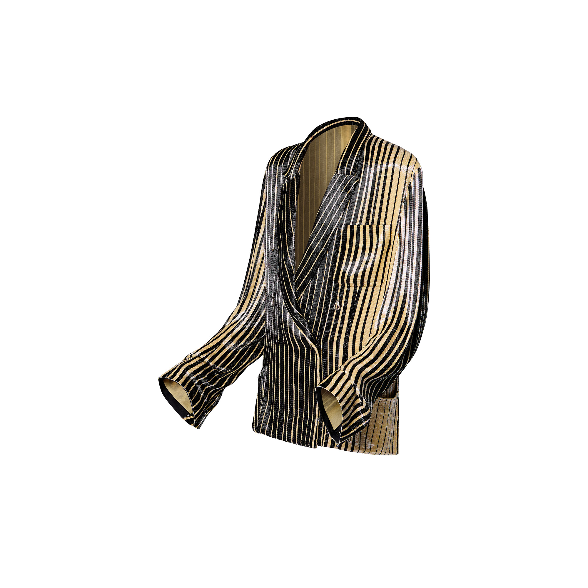 Fluid Faded Stripes Blazer - 2