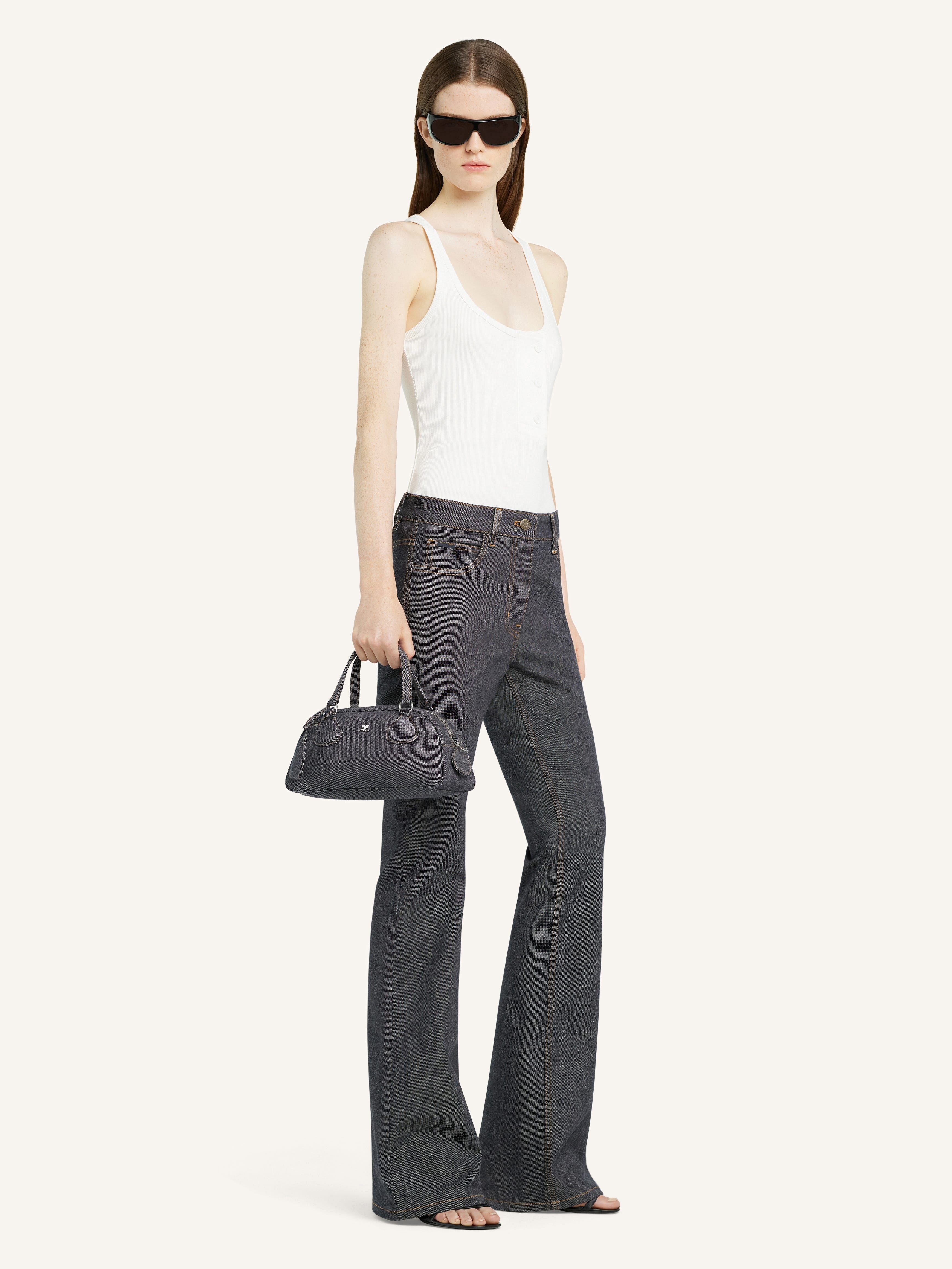 FRIDAY BOWLING DENIM BAG - 5