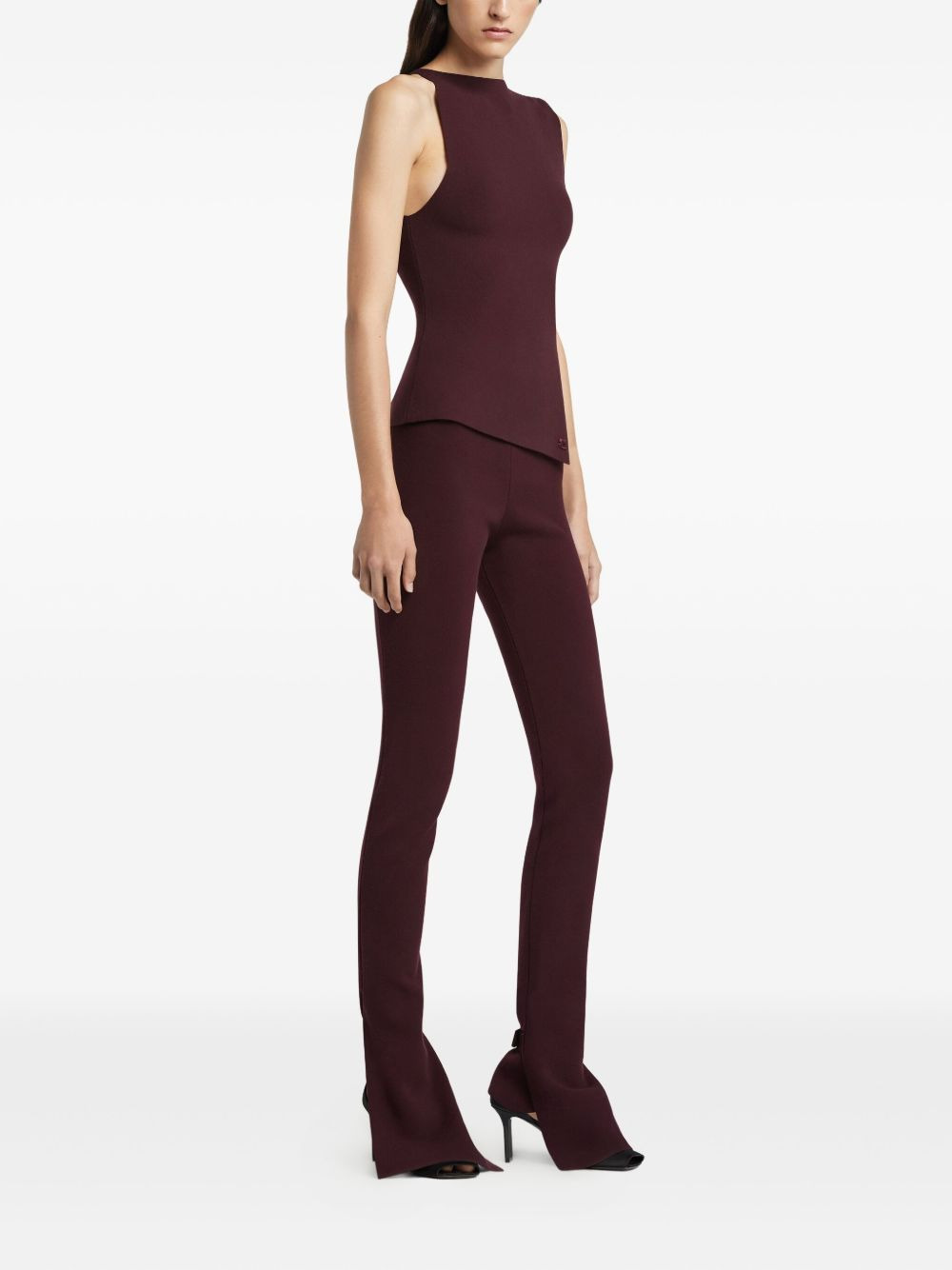 bootcut interlock trousers - 3