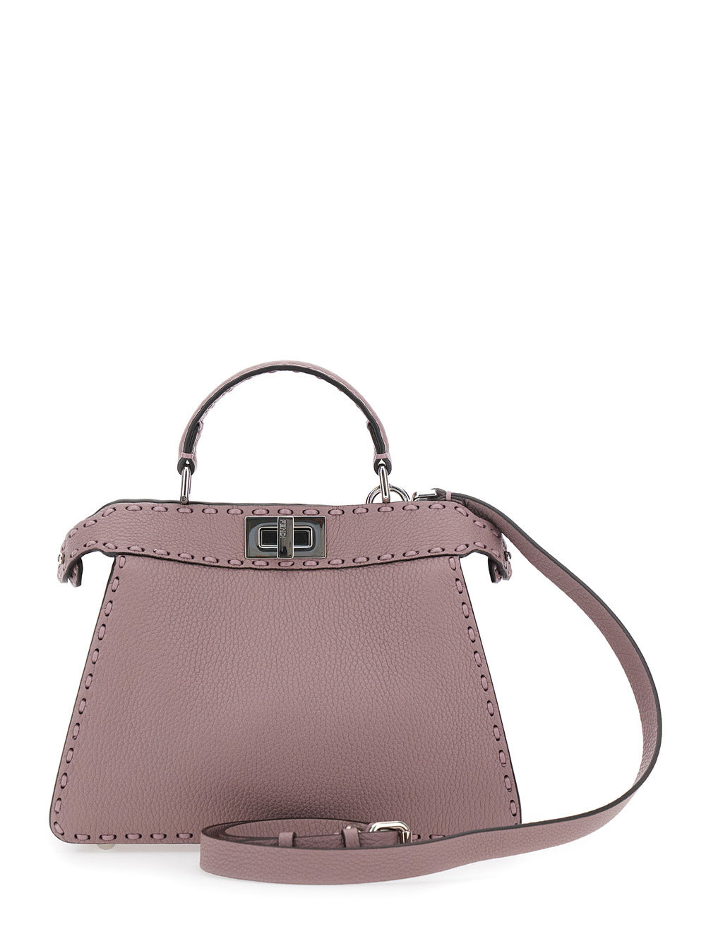 Fendi Women 'Peekaboo Iseeu Small' Pink Handbag With Shoulder Strap In Leather Woman - 4