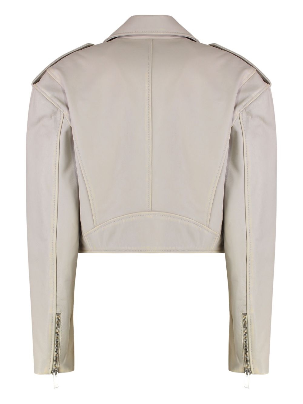 zip-details biker jacket - 2