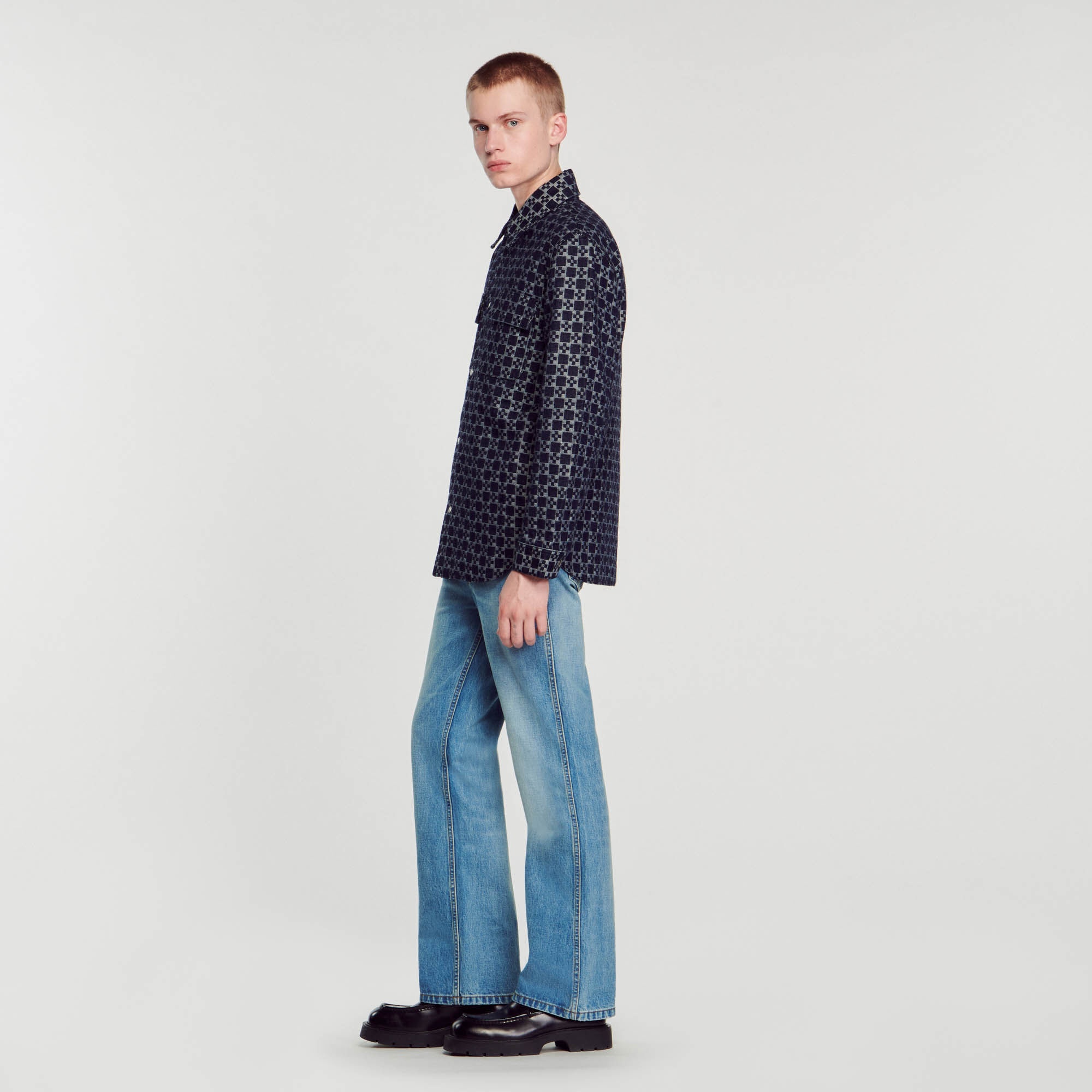 SQUARE CROSS OVERSHIRT - 7