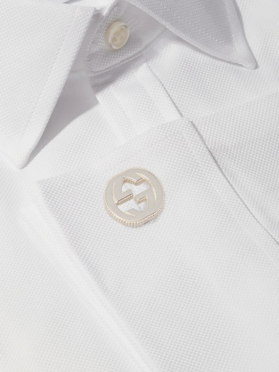 GUCCI GG sterling-silver cufflinks outlook