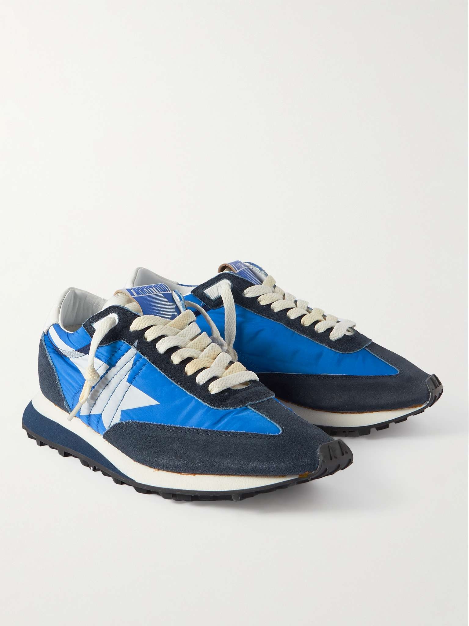 Marathon Leather and Suede-Trimmed Nylon Sneakers - 4